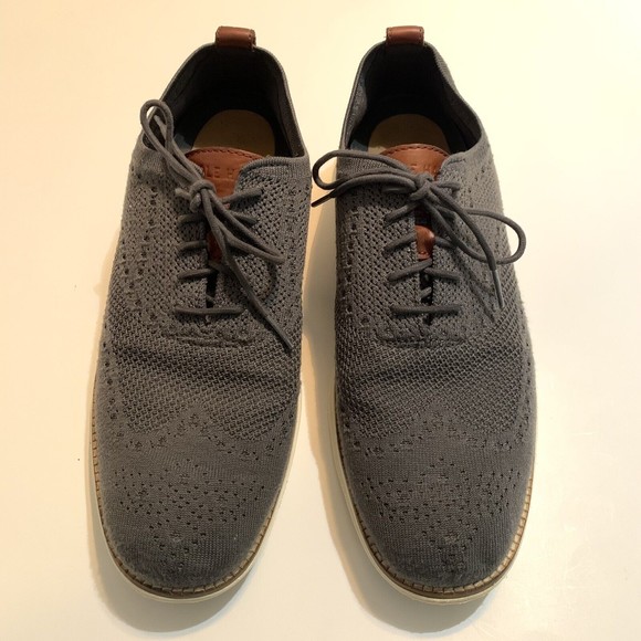 Cole Haan Original Grand Stitchlite Wingtip Oxford Gray C27961 Men Size 10.5 M - Picture 12 of 12